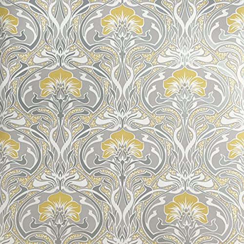 Cwv Wallcoverings Flora Nouveau - Giallo