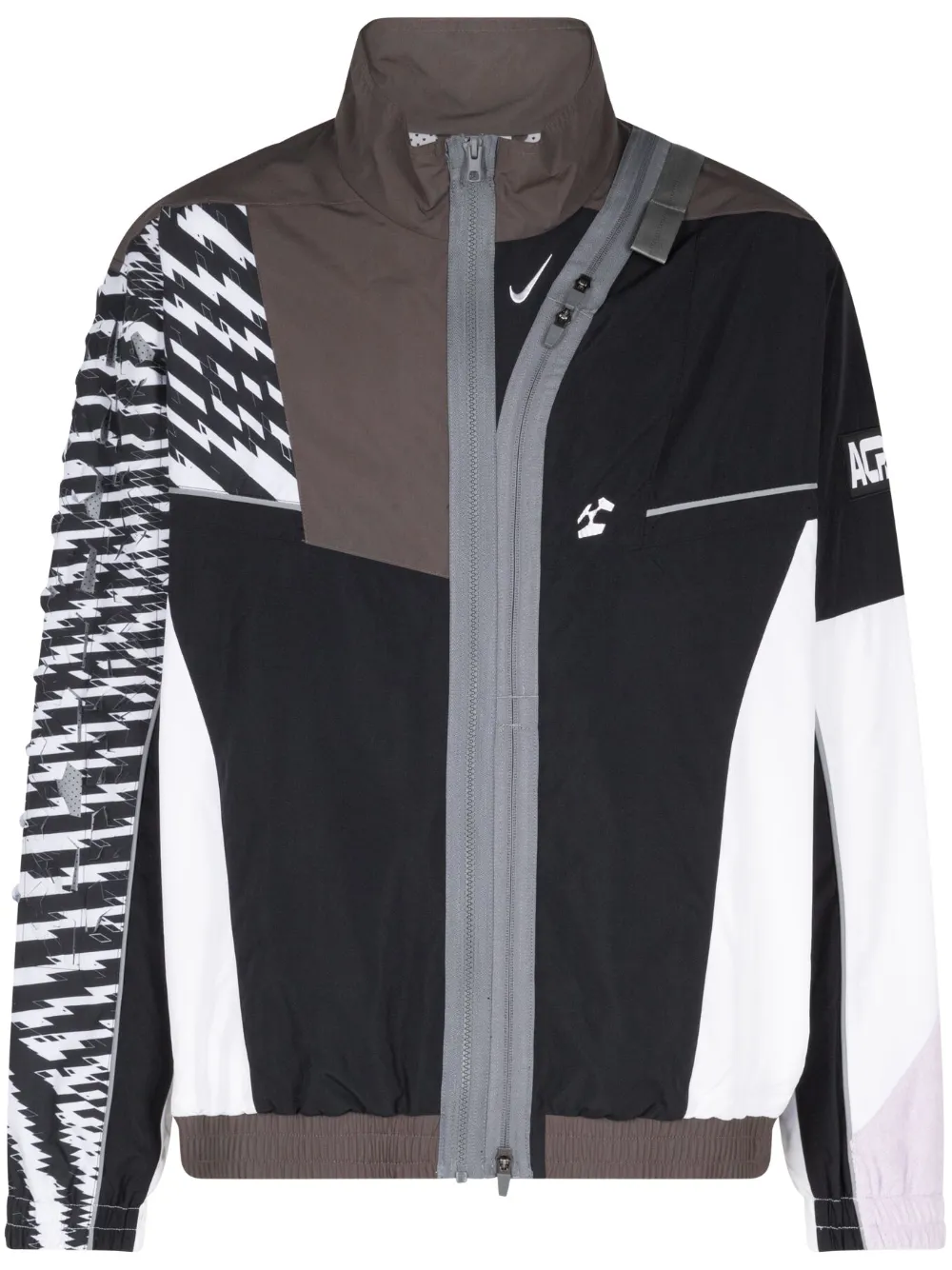 Nike x Acronym logo-embroidered track jacket - Bianco