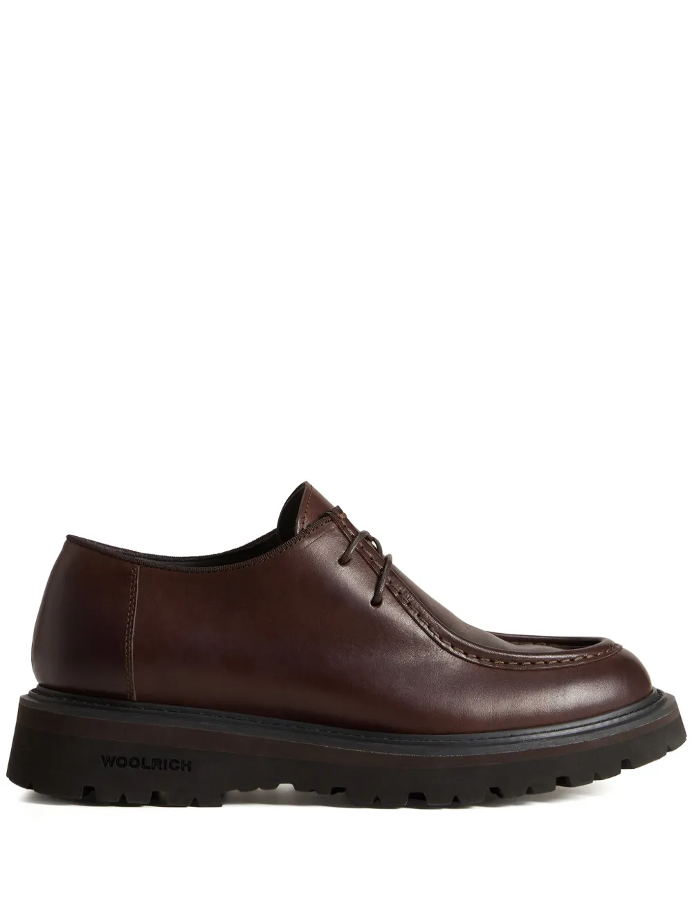 Woolrich leather derby shoes - Marrone