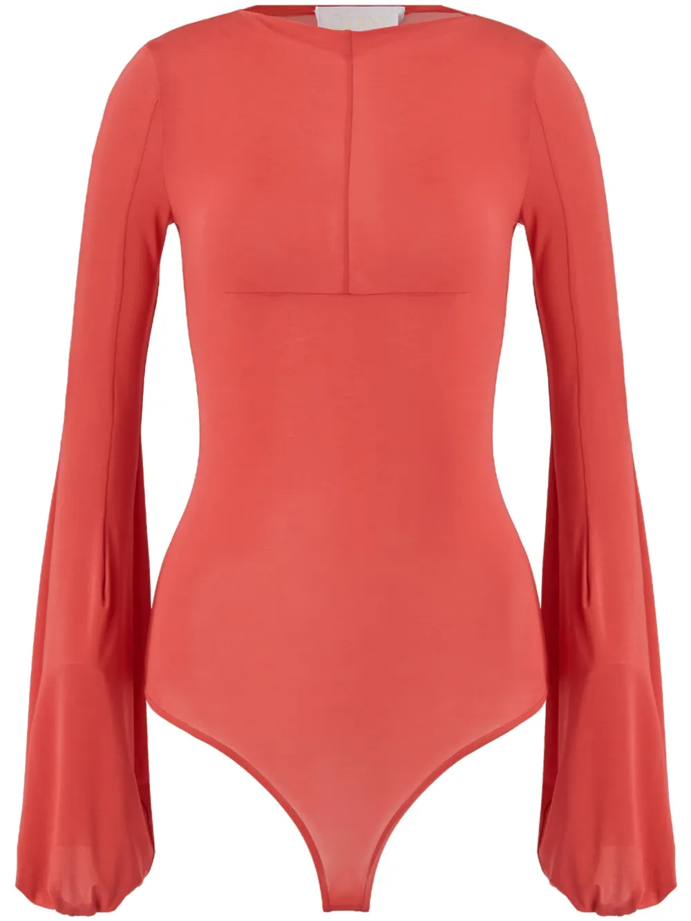 Genny balloon sleeve bodysuit - Rosso