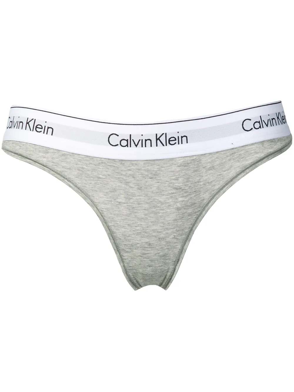 Calvin Klein Underwear Tanga con logo - Grigio