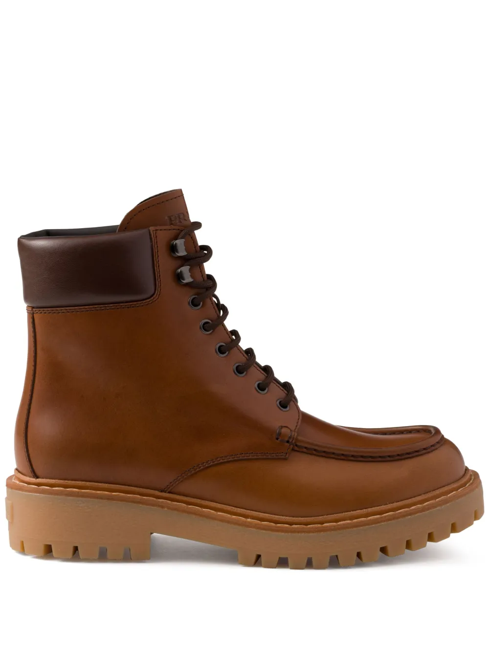 Prada 60mm leather boots - Marrone