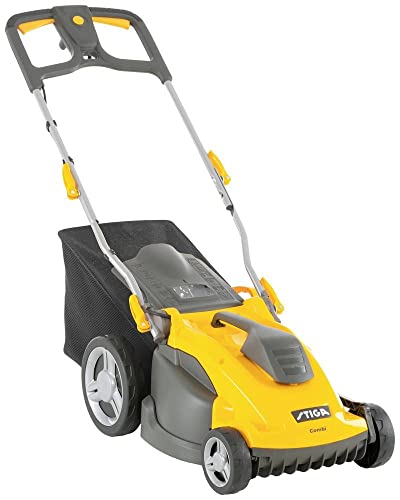 Stiga Combi 340C - Tosaerba Elettrico 1600 W, Larghezza Di Taglio (Max): 38 Cm