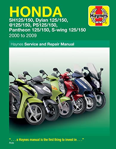 Honda 125 Scooters (Sh, Ses, Nes, Pes & Fes 125) 2000 - 2009