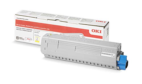 Oki 46861305 Cartuccia Toner Originale, Giallo, Xl, 10000 Pagine