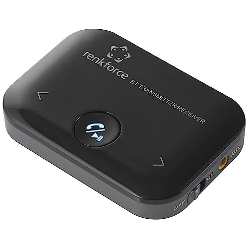 Renkforce Rf-Btr-150 Trasmettitore Ricevitore Audio Bluetooth® Versione Bluetooth: 5.0 8 M Batteria Integrata