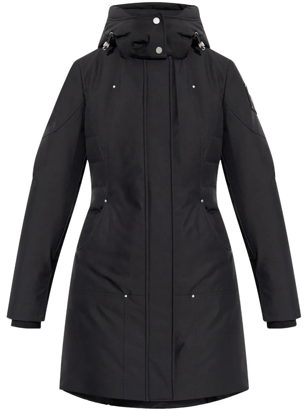 Moose Knuckles logo-engraved coat - Nero