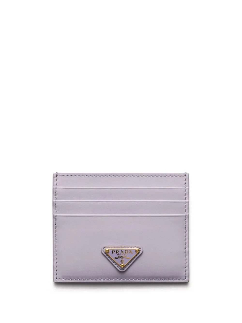 Prada logo plaque card holder - Viola