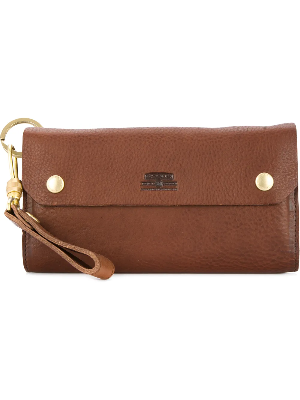 As2ov Oiled shrink long wallet - Marrone