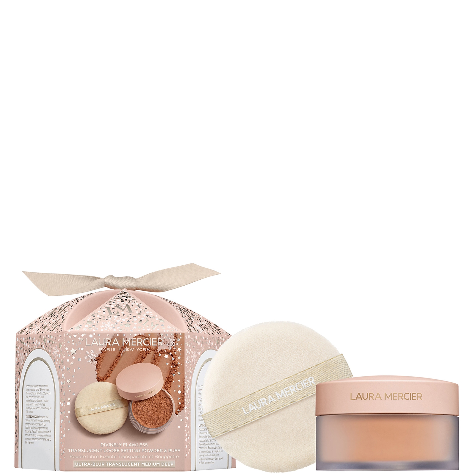 Laura Mercier Divinely Flawless? Ultra-Blur Translucent Loose Setting Powder and Puff 20g (Various Shades) - Medium-Deep