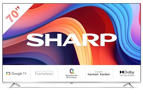 Smart Tv 70 Pollici 4K Ultra Hd Display Qled Sistema Google Tv Colore Nero - 70Gp6260E