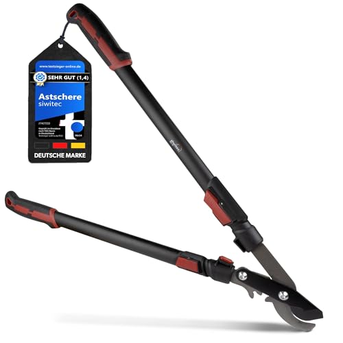 Forbici Telescopiche Ad Ingranaggi Bypass Siwitec Sg-21 | Forbici Bypass Per Legno Fresco Fino A Ø 40 Mm | Forbici Per Potatura Con Lama Affilata In A