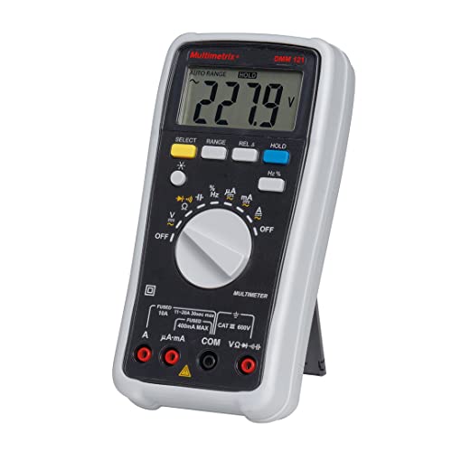 Multimetro Multimetrix Dmm 121 Digitale Cat Iii 600 V Display (Numero Di Punti): 4000
