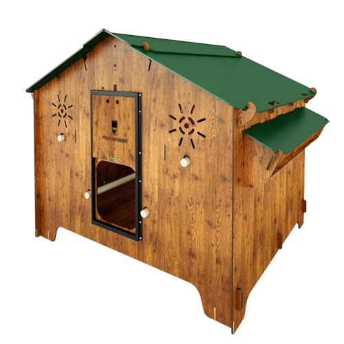 Cucciolotta Polly Farm Evolution 3Xl Pollaio In Laminato Hpl Anti Acaro Rosso Per 12/15 Galline