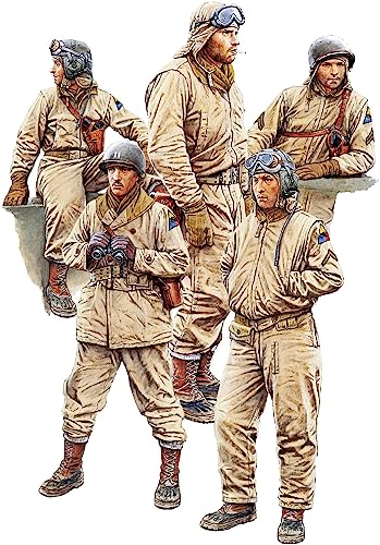 Mini Art 35399 1:35 Fig. Us Panzer Equipaggio (5) Nw Eur. - Replica Fedele All'Originale, Modellismo, Kit Di Costruzione In Plastica, Fai Da Te, Hobby