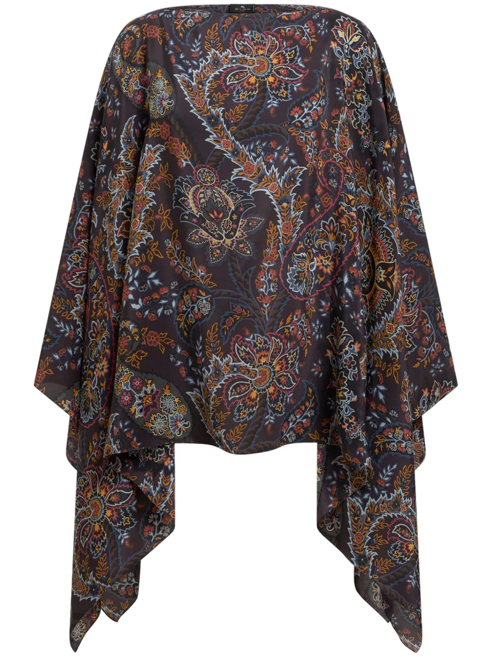 ETRO printed silk kaftan - Blu