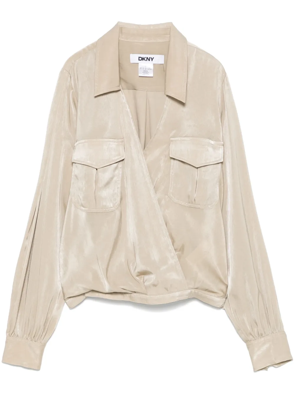 DKNY wrap shirt - Toni neutri