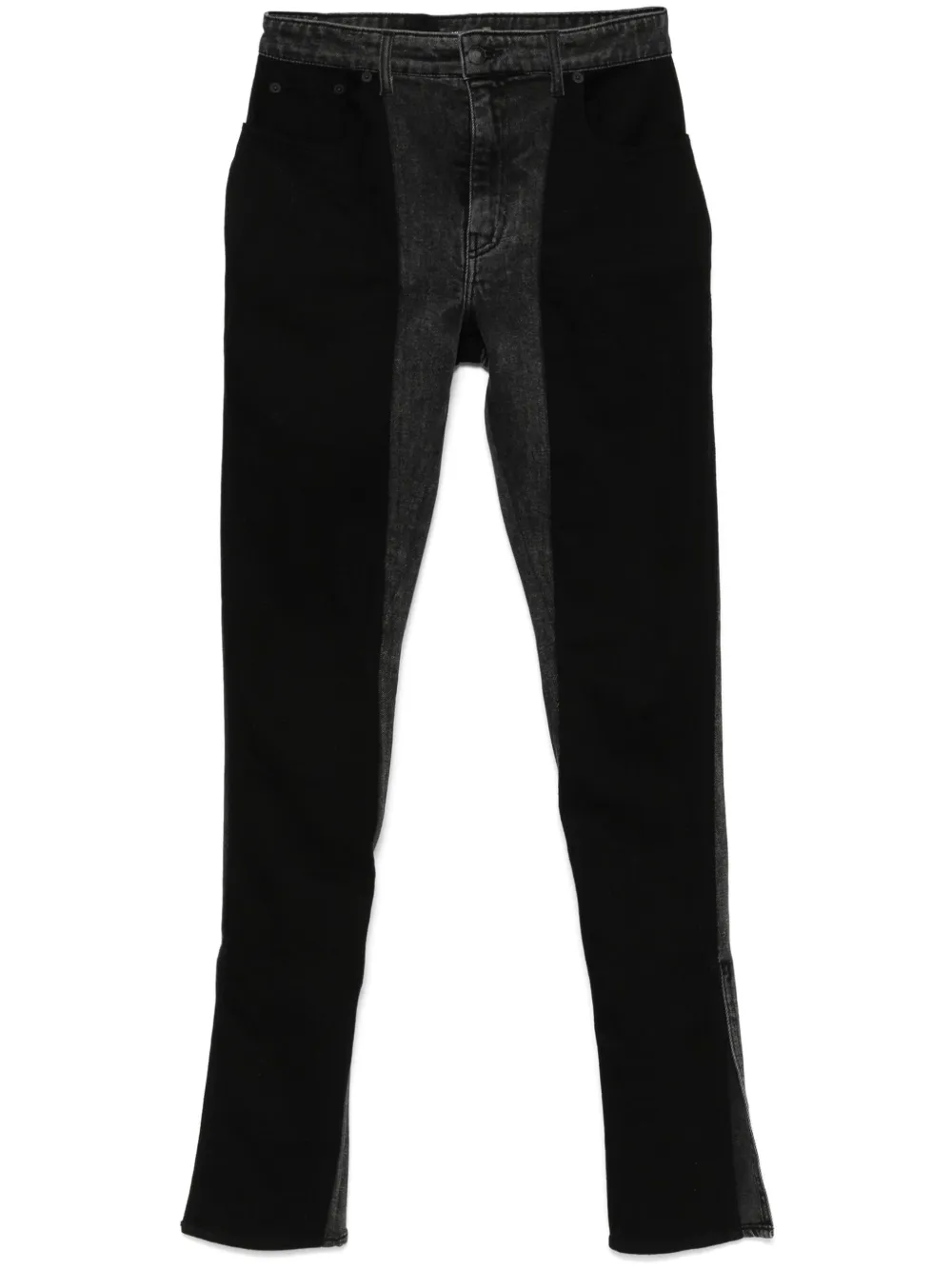 Mugler bi-color skinny jeans - Nero