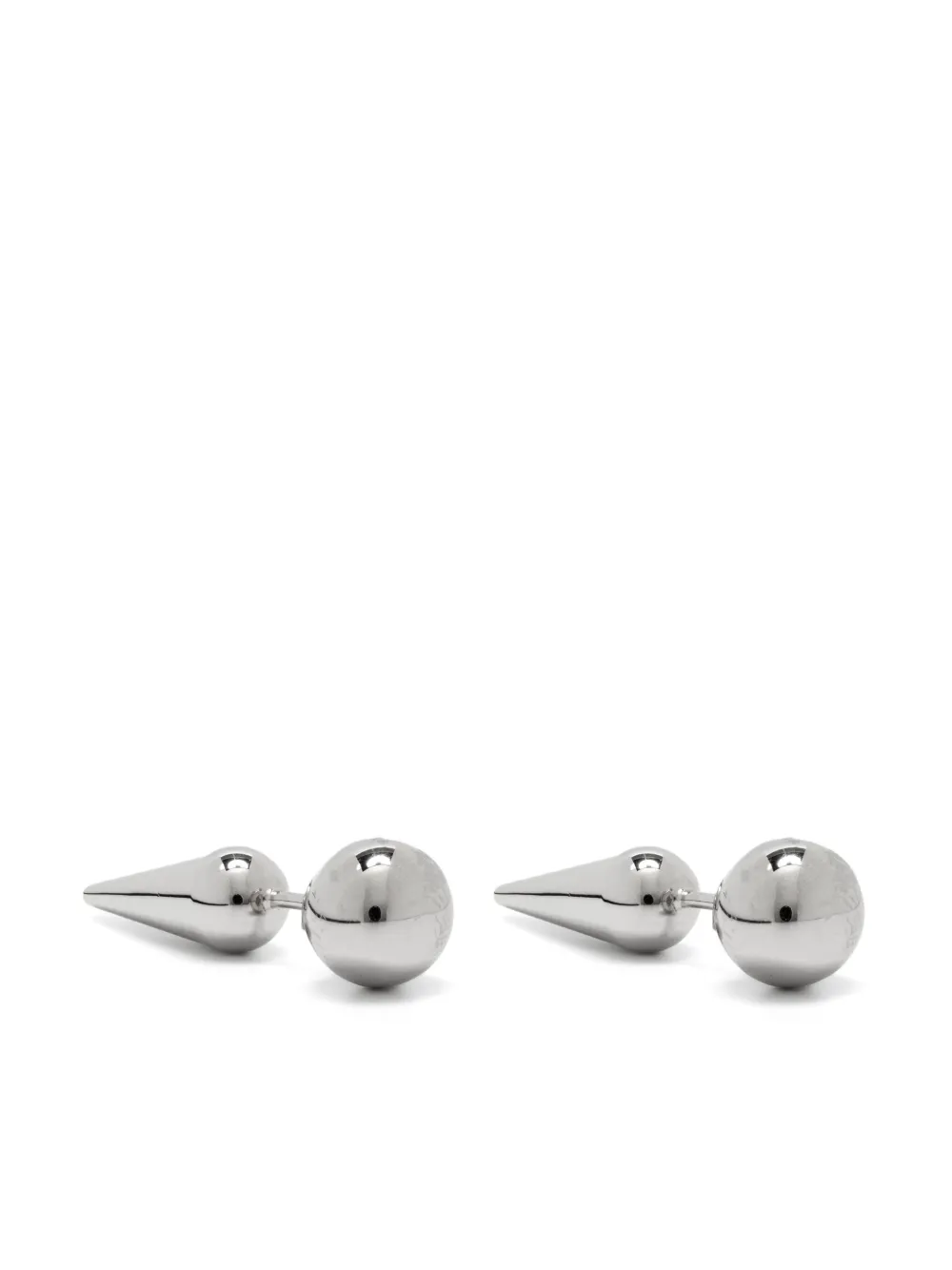 Jil Sander spike-stud earrings - Argento
