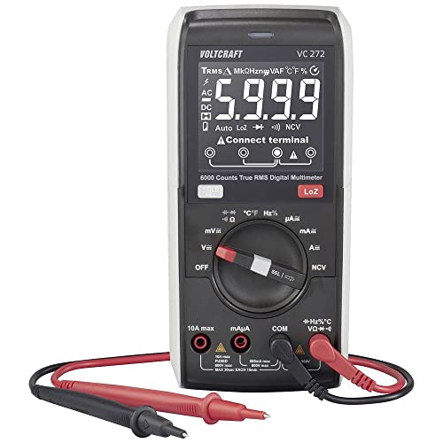 Voltcraft Vc272 Multimetro Portatile Digitale Cat Iii 600 V Display (Counts): 6000