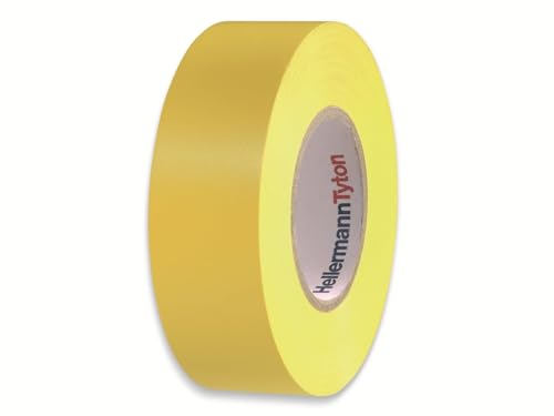 Hellermann Tyton Htape-Flex15-19X20 Interno E Esterno 20M Pvc Giallo Nastro Adesivo