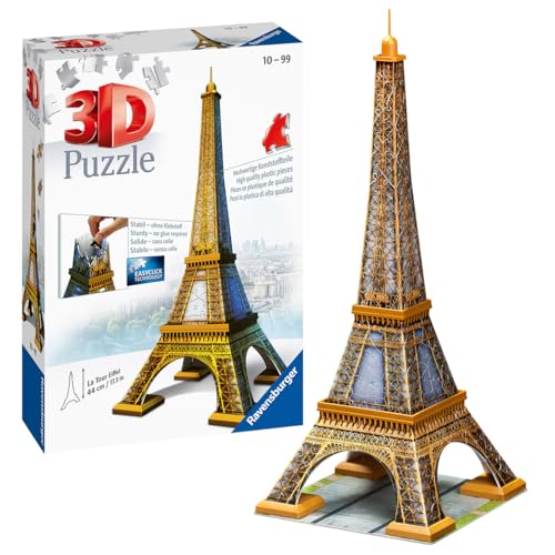 Ravensburger - Puzzle 3D, Tour Eiffel, Puzzle Per Adulti E Ragazzi 10+ Anni, Idea Regalo, 216 Pezzi