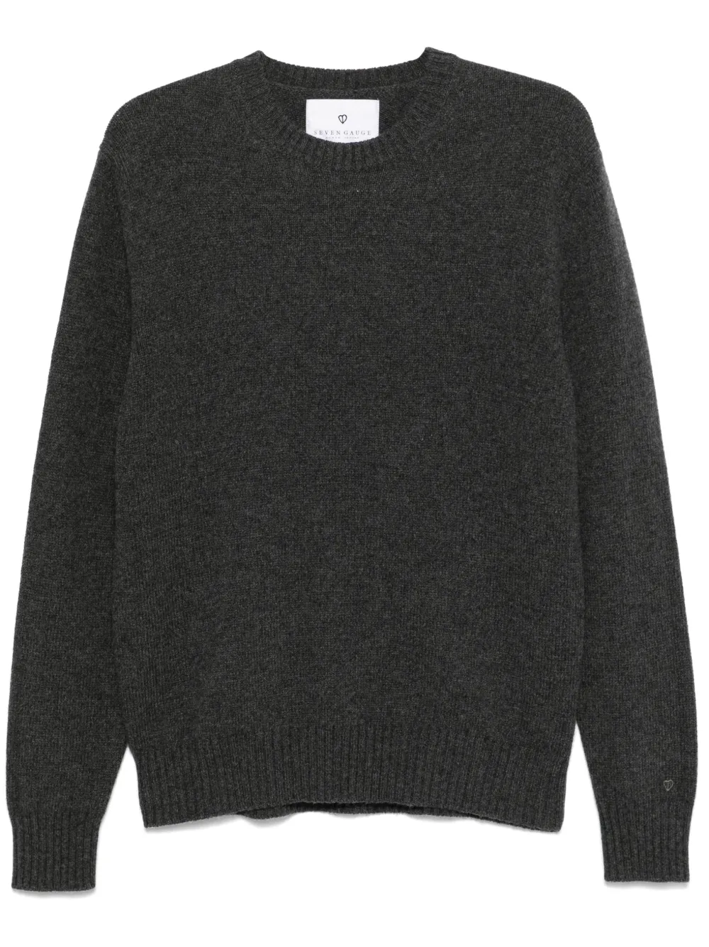 SEVEN GAUGE wool crew-neck sweater - Grigio