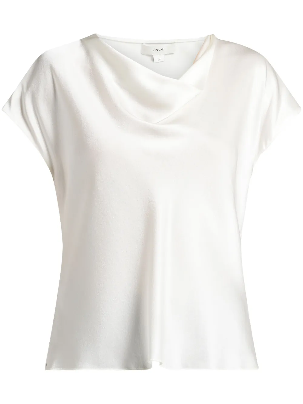 Vince cowl-neck silk blouse - Toni neutri