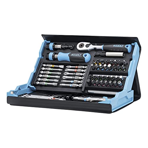 Hazet Smartcase Set Di Bit 2200Sc-31, 73 Pezzi, Attacco: Esagono 6,3 (1/4 Di Pollice), Massimo Numero Di Utensili Nel Minimo Spazio Per Una Migliore V