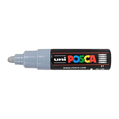 Posca Confezione Da 3 Pennarelli Punta Large Conico Pc7 M G Grigio