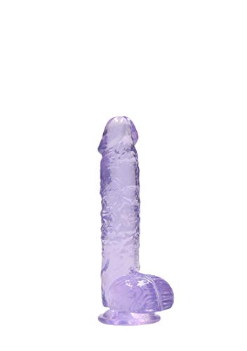 Shots Realrock Crystal Clear - 6" / 15Cm Realistic Dildo With Balls
