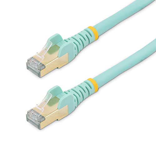 Startech.Com Cavo Di Rete Ethernet Rj45 Cat6A Schermato Da 1.5 M - Cavo Network In Rame - Acqua (6Aspat150Cmaq)