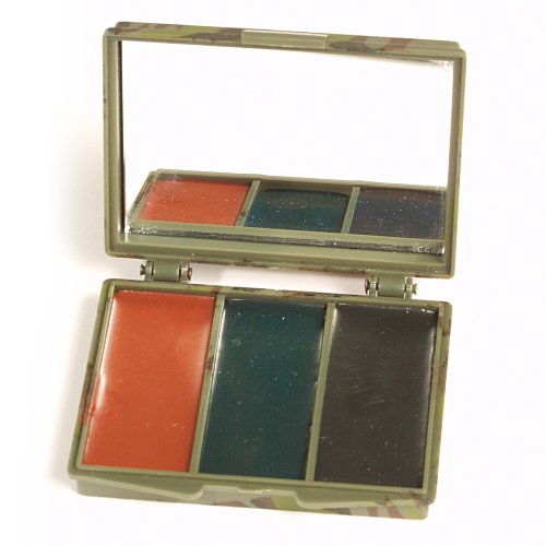 Mil-Tec Tarnschminkset-16351000 - Set Per Trucco Mimetico, Taglia Unica, Colore: Nero/Marrone/Verde Scuro