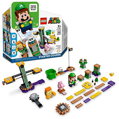 Lego Super Mario Adventures With Luigi Starter Course 71387 Building Kit; Collectible Toy Playset For Creative Kids, New 2021 (280 Pieces)