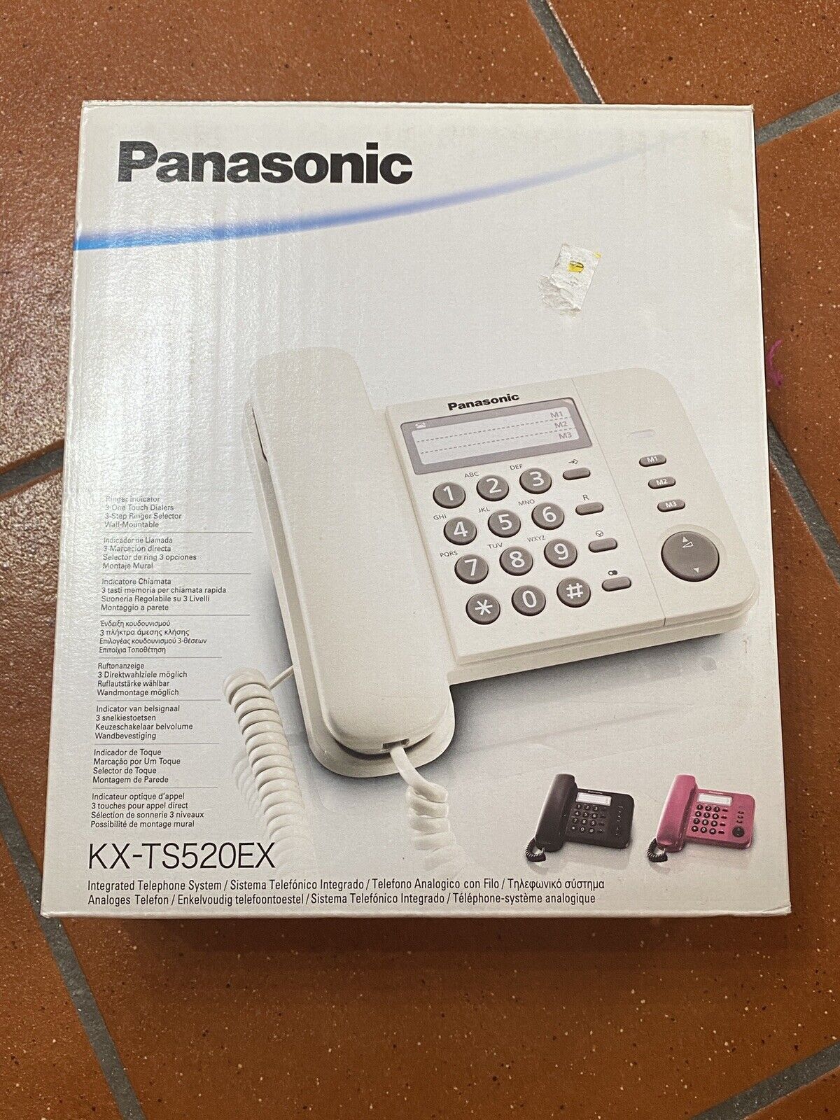 Panasonic KX-TS520EX Telefono analogico Identificatore di chiamata Nero