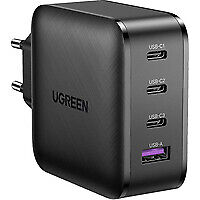 Ugreen 65W GaN USB-C USB-A Charger Indoor AC 21 V Black 3C+1A PD3.0 70774