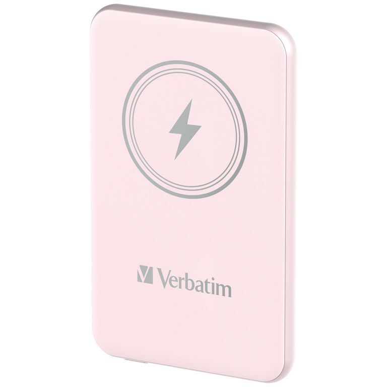 Verbatim Charge 'n' Go Polimeri di litio (LiPo) 5000 mAh Carica wireless Rosa