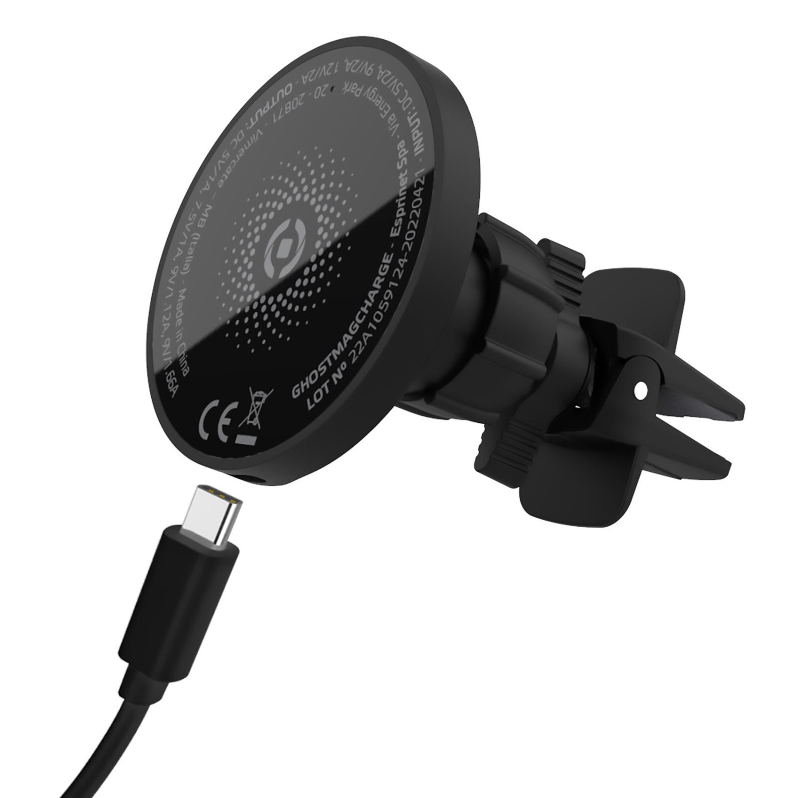 Supporto auto per iPhone ricarica wireless- GHOSTMAGCHARGE - MagSafe Car Holder
