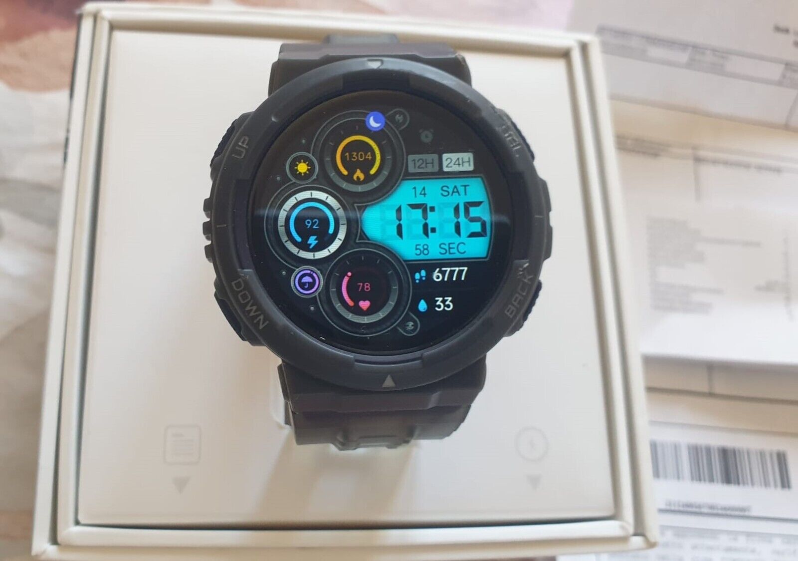 Amazfit Active Edge Midnight Pulse Smart Watch Nuovo Scontrino Garanzia