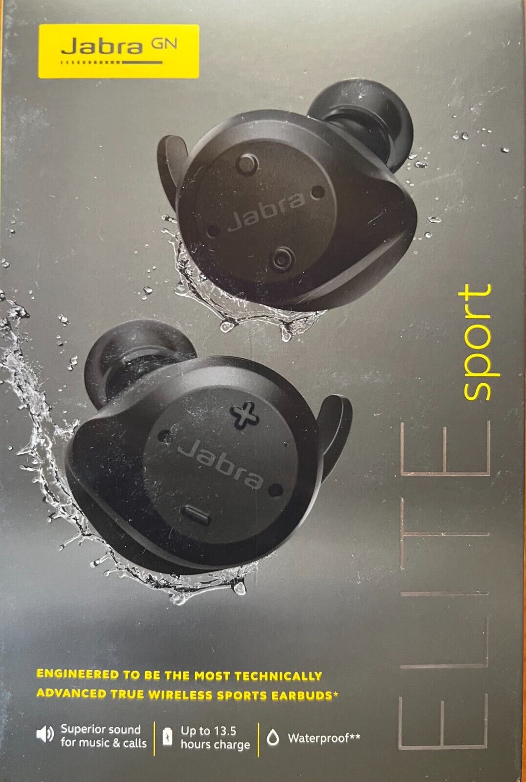 JABRA ELITE SPORT CUFFIE WIRELESS BLUETOOTH ANC MUSICA RUNNING CHIAMATE
