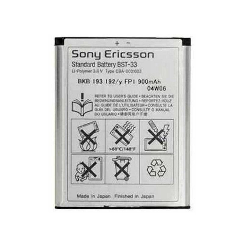 SONY ERICSSON BATTERIA ORIGINALE BST-33 BULK PER K530I,K550I,K790I,K800I,K810I