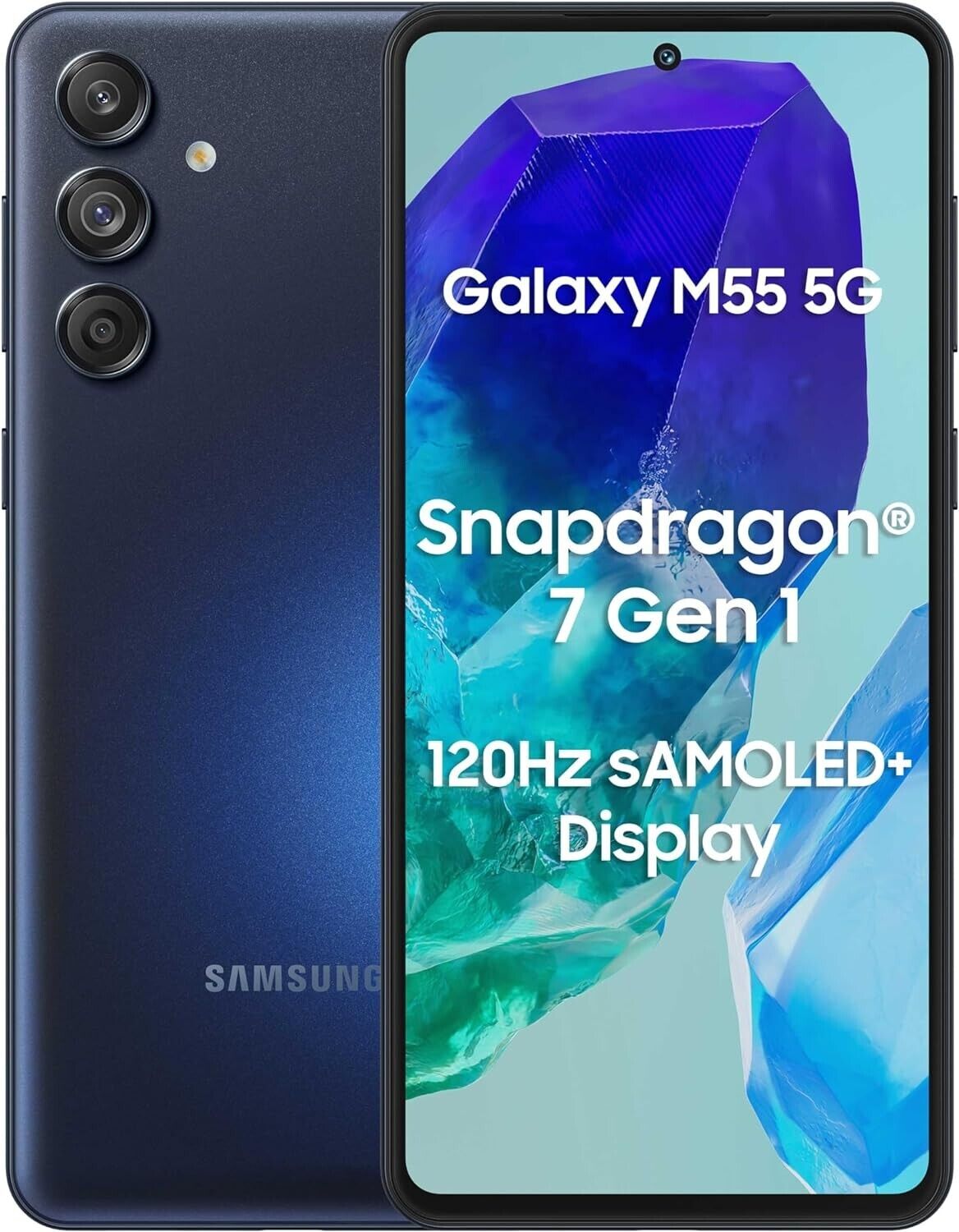 Cellulare Smartphone Samsung Galaxy M55 M556 5G DualSim 8GB RAM 128GB 6,7" NERO