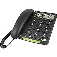 DORO PhoneEasy 312cs Corded phone with caller ID black black Analog Phone 380005