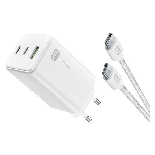 Caricabatterie USB Cellular Line 100W Gan ACHKITGAN100WTABW