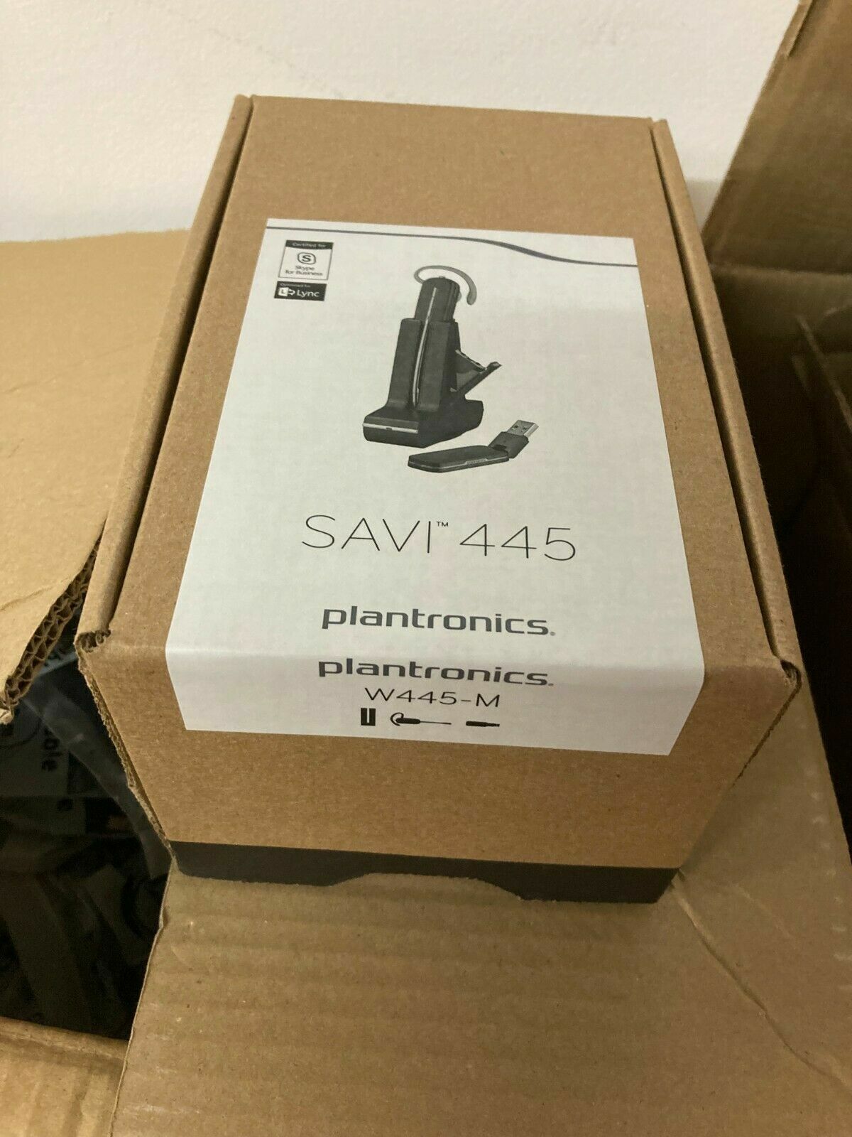 Plantronics Savi W445-M Orecchino a Fascia da Padiglione PC Microsoft Cuffie