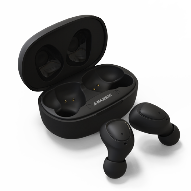 Auricolari wireless audio con custodia di ricarica EW20 Majestic