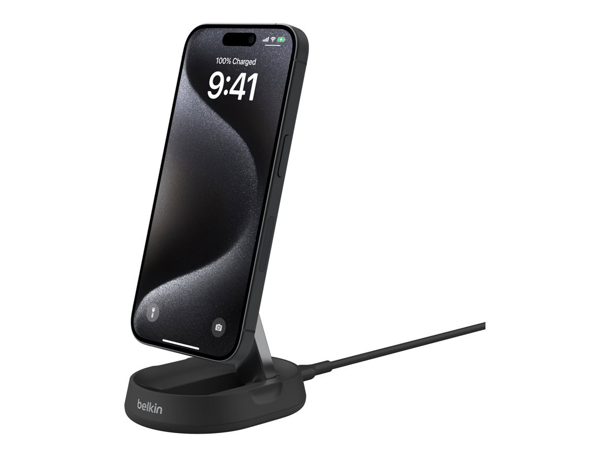 Belkin BoostCharge Pro Wireless charging stand magnetic + AC WIA008VFBK