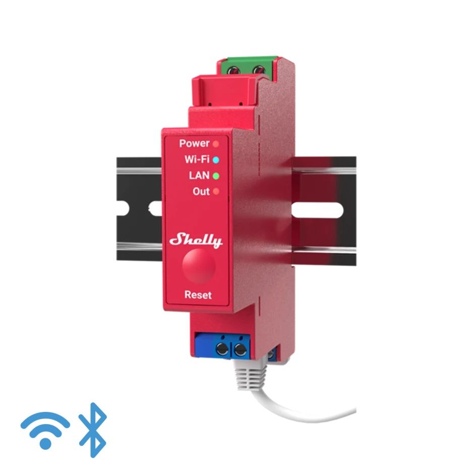 12216181 Shelly Pro 1PM - IP Smart Relay DIN 1ch. LAN/WiFi/BT + PM
