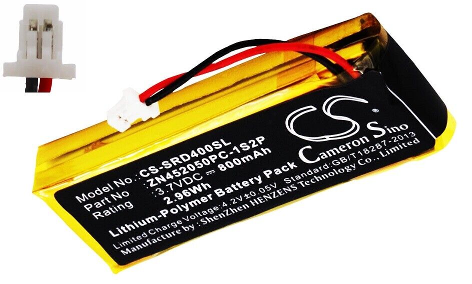 BATTERIE 800mAh Tipo ZN452050PC-1S2P Per Cardo G4, Cardo G9 G9x