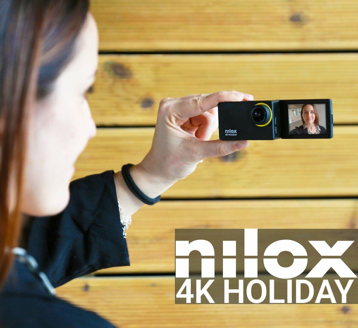 FLIP Action cam NILOX 4K Holiday NX4KHLD001 Sensore SONY SELFIE CAMERA Accessori